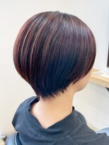モーラ 鳳店(MOLLA) 艶チェリーブラウンショートボブ【鳳】