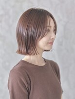 ジールサロン つくば本店 切りっぱなしボブ 10代 20代 30代