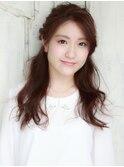 MIXカールのハーフアップ☆NO.1 【Legami熊本】 松浦真美