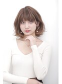 【高崎の大人女性に人気】柔らか耳掛けナチュラル大人ボブ