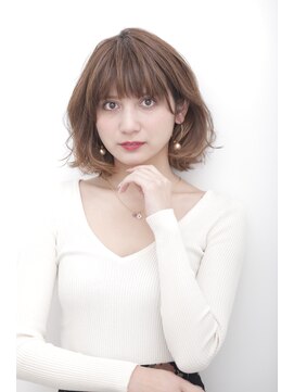 ヘアアンドケア エジェリラボ(hair&care egerie lab) 【高崎の大人女性に人気】柔らか耳掛けナチュラル大人ボブ