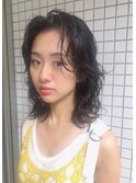 黒髪さんにおすすめ!ウェーブパーマ
