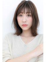 カバーヘアアンドスパ ブリス 浦和(COVER HAIR&SPA bliss)&nbsp;シースルーバングxオンブレ小顔外ハネセミディY浦和