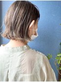 《Kubu hair》白髪を活かすハイライトカラー