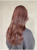 【藤沢横浜】ピンクベージュカラー/ブリーチなしダブルカラー