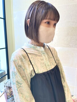 ビュートリアム265(BEAUTRIUM 265) ミニボブ大人ボブグレージュ暗髪銀座日比谷有楽町20代30代40代