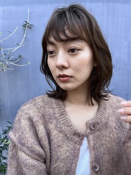 ロンドプランタン 恵比寿(Lond Printemps) 透明感ブラウン顔周りレイヤーミディ