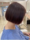 ミニボブ×レッドブラウン