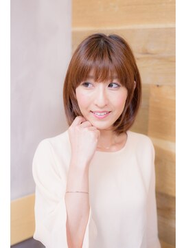 グラスヘア(Grous hair) 【Grous hair】大人女子必見！耳かけスイートボブ☆