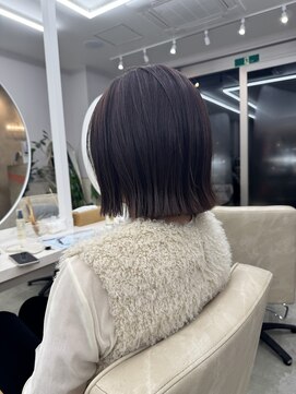 サンド 鹿児島中央(sand) @ayumi.sand ぷつっとボブ チョコレートブラウン