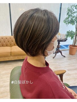 ラボヌールヘアーノーブル 新越谷店(La Bonheur hair noble) 白髪ぼかし/ショートスタイル