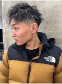 波巻きツイストスパイラルパーマ/フェザーパーマ/眉毛/メンズ 