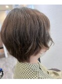 首元すっきり!ショートボブスタイル
