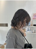 ボブパーマ♪  この時期ぴったりの濡れ感を活かしてます♪