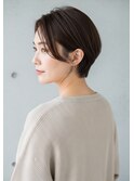 前髪なしマッシュショート