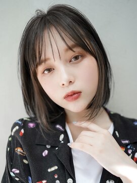 ギークス(GEEKS) 【GEEKS渋谷】イヤリングカラー/冬カラー/伸ばしかけボブ/透明感