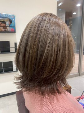 ラ ブーケ 中川中島店(La Bouquet) 黒髪/オリーブグレー/小顔/ココアベージュ/中川中島駅