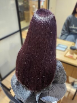 美容室 アクター ブリーチなしパープル