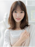 外国人風スモーキーブラウン小顔ドライパーマc8越谷20代30代40代