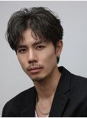 大人ショート MEN’S HAIR/リバースセンターパート/表参道