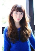 ゆったりふんわりロング前髪カールン