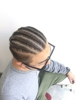 ヘアメイク オブジェ(hair make objet) コーンロー メンズツーブロック版