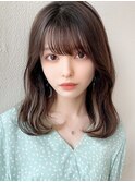 小顔ワンカールセミディインナーカラー20代30代/Silk-lei吉祥寺