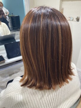 ユイバイラドンナ(Huit by LADONNA) 美髪縮毛矯正#ハイライト
