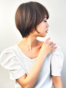 ラフィスヘアーアーチ 橋本店(La fith hair arch) 【La fith】ブラウンベージュ×丸みショート