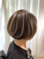 ツムグ 代官山店(TUMUGU)&nbsp;グレージュアッシュネイビーブレー水素ノンダメージカラー表参道