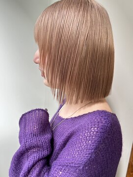 ニール シトロン 名古屋 伏見 丸の内(NEELU citron) 【Neelu_tatsuya】2ブリーチブラウンベージュ