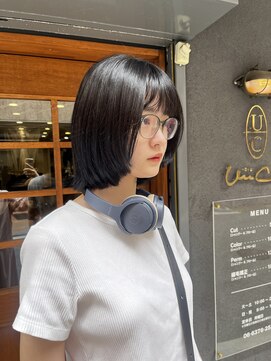 ウィーク 梅田(UiiC) 今のヘアに飽きた方に ◎ 前上がりボブ 【 uiic stylist rira 】