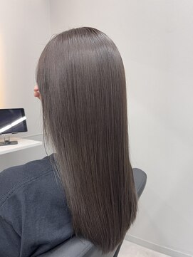 セカンズ(222) 【222岡野】髪質改善×グレージュ風カラー
