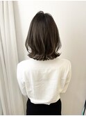 くびれボブ×ベージュ【黒髪小顔ボブルフワンレンネビージュ】