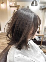 アメリ ココロ 南森町店(Ameri cocoro.)&nbsp;大人可愛い20代30代40代アッシュブラウンふんわりレイヤーボブ