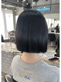 アンジェリカ 難波店(ANGELICA)&nbsp;パツっと可愛い切りっぱなしボブ顔周りレイヤーとも相性抜群◎