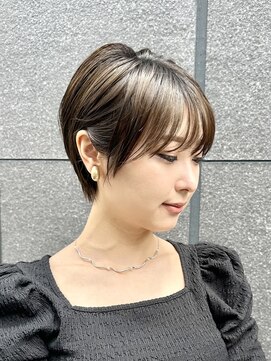 メモリーズ 表参道(Memories) 大人かわいい小顔ショートショートヘア30代40代50代白髪ぼかし