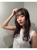 髪柔ニュアンスロングパーマ