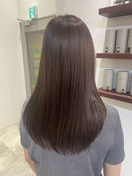 コース(co-th.) 透明感ブラウンブリーチ無しダブルカラー×小野ふゆり