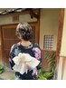 [全日利用]みんなが振り向く浴衣美人に着付けヘアセット10時ー14時￥4700