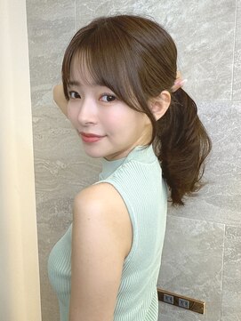 ロンドアヴァントゥス 池袋(Lond aventus) オリーブグレー/ボブ/顔周り/小顔/レイヤー/髪質改善/縮毛矯正