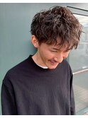 メンズパーマ/ソフトツイスト/ショートパーマ