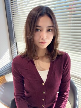 ナンバー アンフィール 渋谷(N° anfeel) 【星野指名】上品で柔らかいレイヤー＆透明感カラー