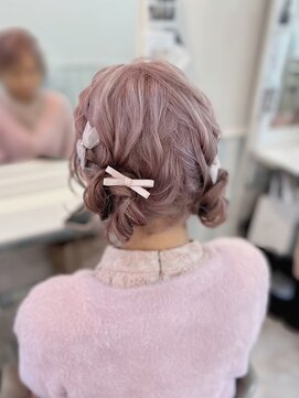 ヘアセットサロン ミント(Hair set salon MINT) ルーズツインお団子