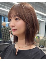 アビーファイブ(ABBEY 5) 大人ボブ銀座レイヤーカット有楽町ミディアムボブベージュ