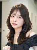 くびれヘア/レイヤーカット/ミディアムヘア/大人ヘア