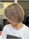 外国人風バレイヤージュ/ハイライト/白髪ぼかし