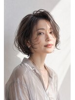 アッシュ 学芸大学店(Ash) ショートボブ/大人女性/グレージュ/白髪ぼかし/脱白髪染め