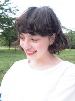 ナヌーク シブヤ(nanuk shibuya) 透け感が魅力◇シフォンみたいな柔らかボブ◇アッシュグレー