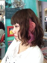 ピエスデシュブー(piece des cheveux)&nbsp;ミルキーピンクインナーカラー